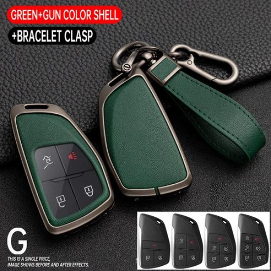 1Pc Zinc Alloy Remote Key Fob Cover Case For Chevy Suburban Silverado Tahoe