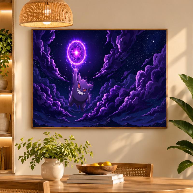 5D Diamond Painting Gengar DIY Full Drill Diamond Art Kit Home Decoration