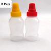Japanese Style 1-7 PCS Mini Ketchup Bottle Mini Condiment Dispenser Honey Mustard Squeeze Sauce Container for Office BBQ Salad