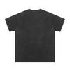 Grenzüberschreitende Trendmarke Travis Scott Kollaboration M-Record Weltraum-Flugscheibe gewaschenes kurzärmeliges T-Shirt Herren und Damen High Street