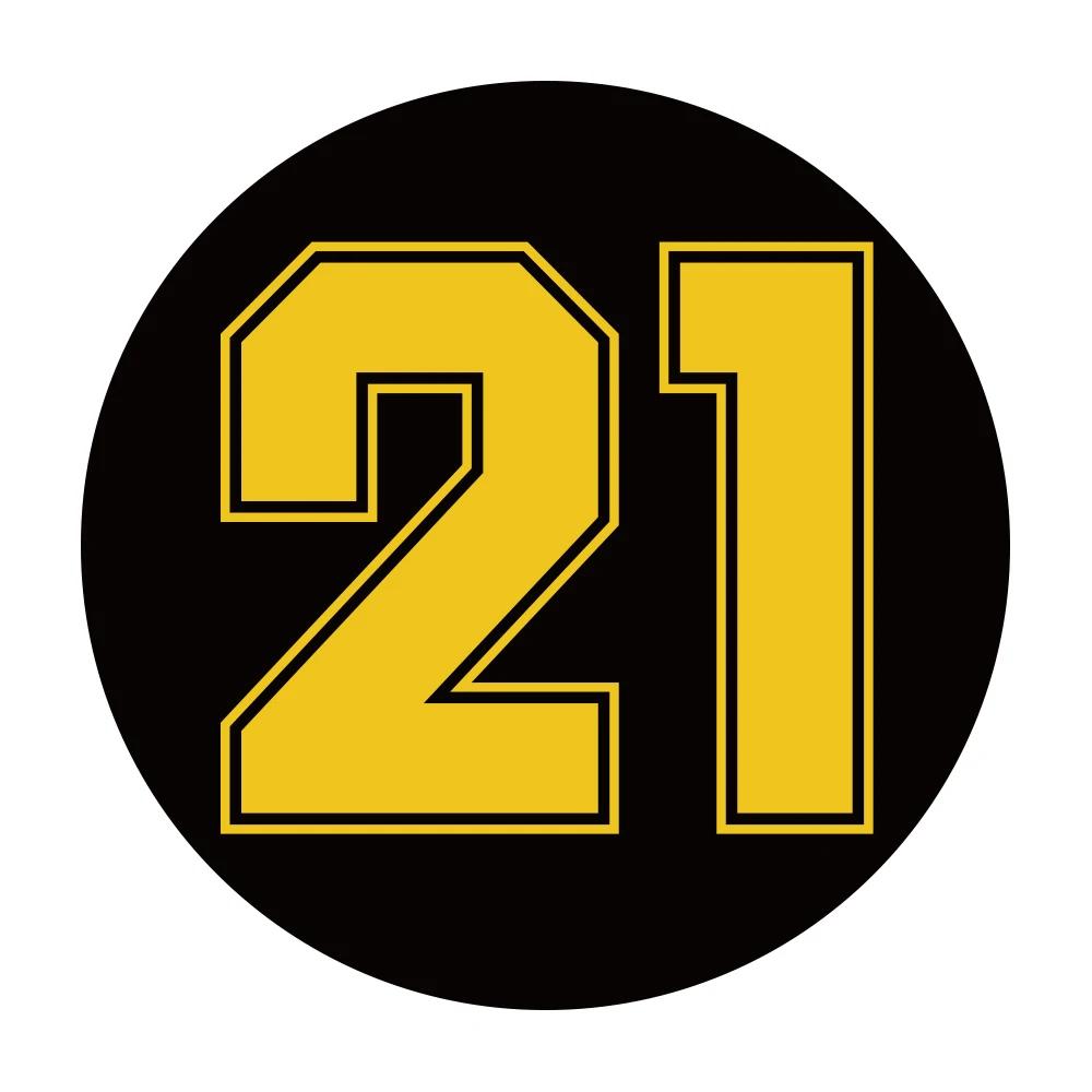 

Creative Number 21 Car Hood Sticker Automobile Window Truck Body Motorcycle Helmet Vinyl Decal Auto Body Decoration Accessories 25x25cm