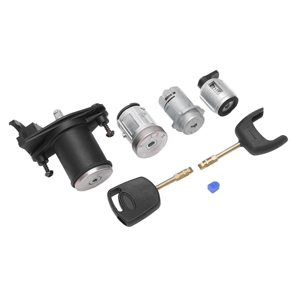 Ignition Starter Switch Door Lock Cyclinder Set 2S61 A22050 BM Replacement for Ford Fiesta MK5 Fusion
