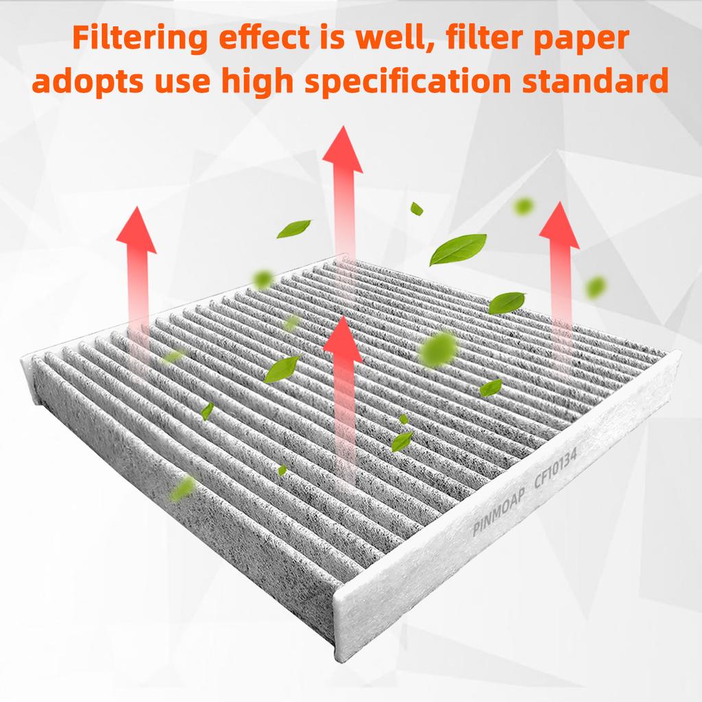 YONGRUN 1/2/5pcs Automotive Air Filter Suitable For Toyota: Tacoma (2005-2023) Carbon Fiber Filter Cf10374 Durable 87139-Yzz09