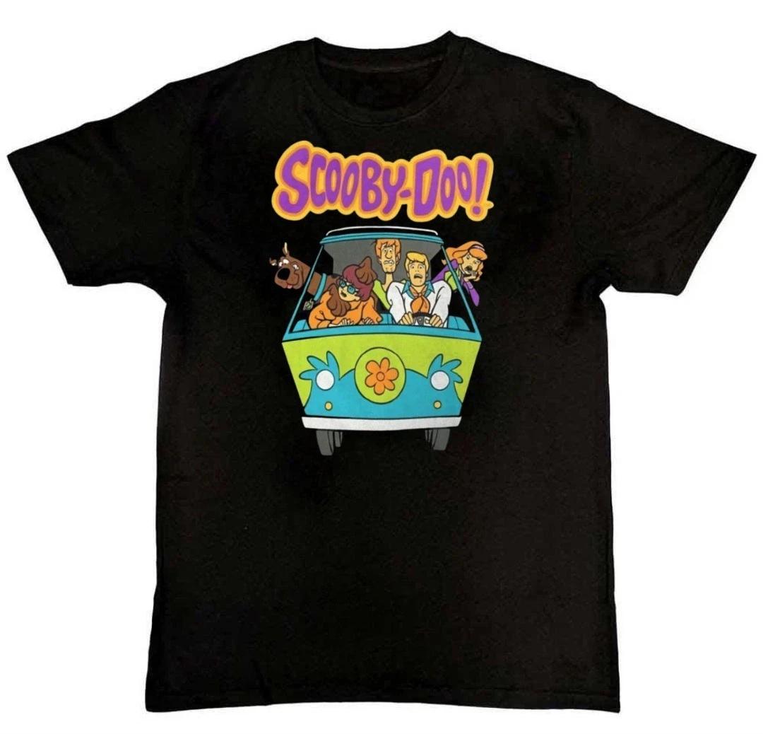 New SCOOBY DOO Graphic Print Unisex Mens 100% Cotton T-shirt Mens Tees Top S