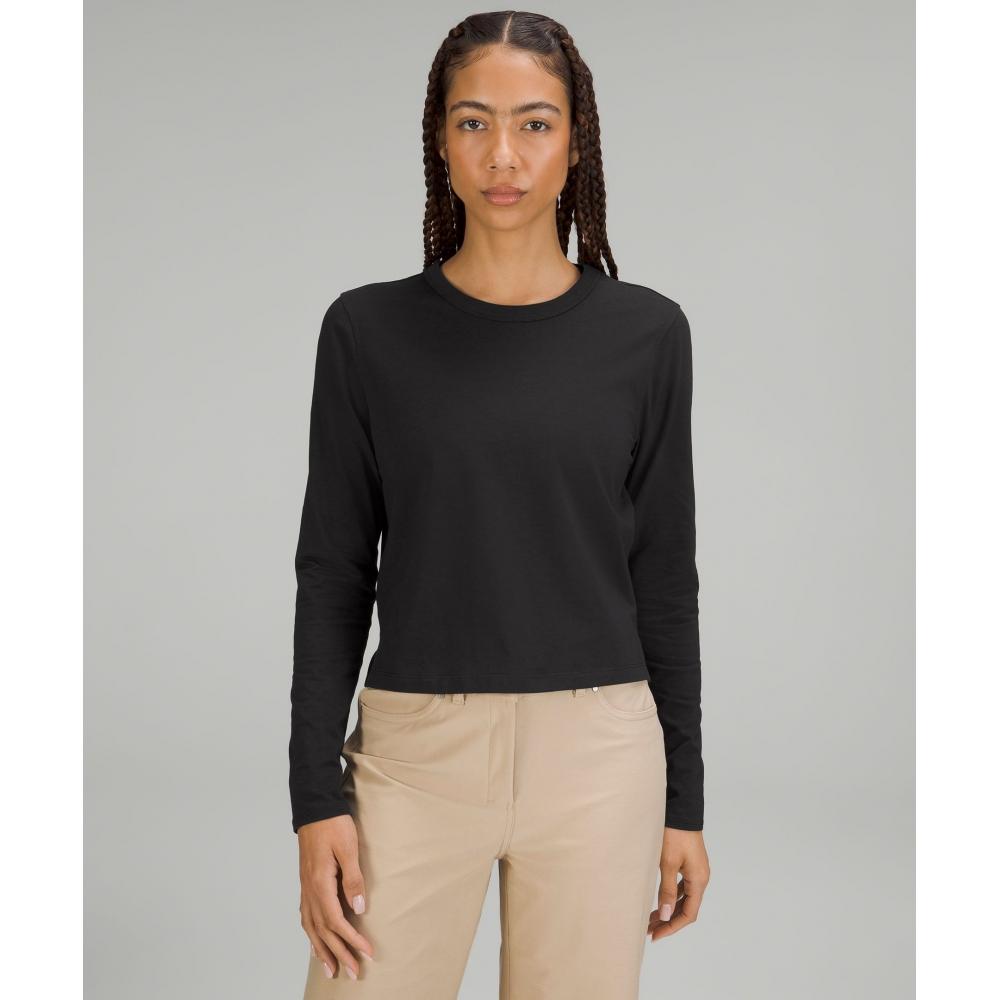 

Lululemon Рубашка Classic Fit с длинным рукавом из хлопковой смеси черного цвета 8