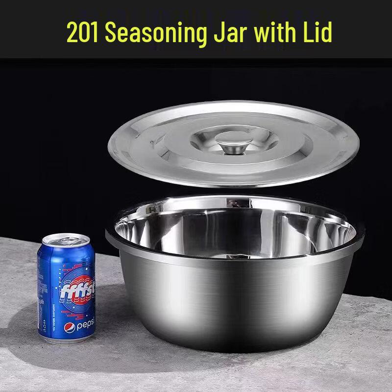 Shixun 201 Stainless Steel Deep Mixing Bowl with Lid