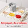 Dipping Sauce Dish 6 Pieces Dipping Sauce Plates with Handle Ketchup Trays with Holder Dip Platter for Yogurt Commercial Serving