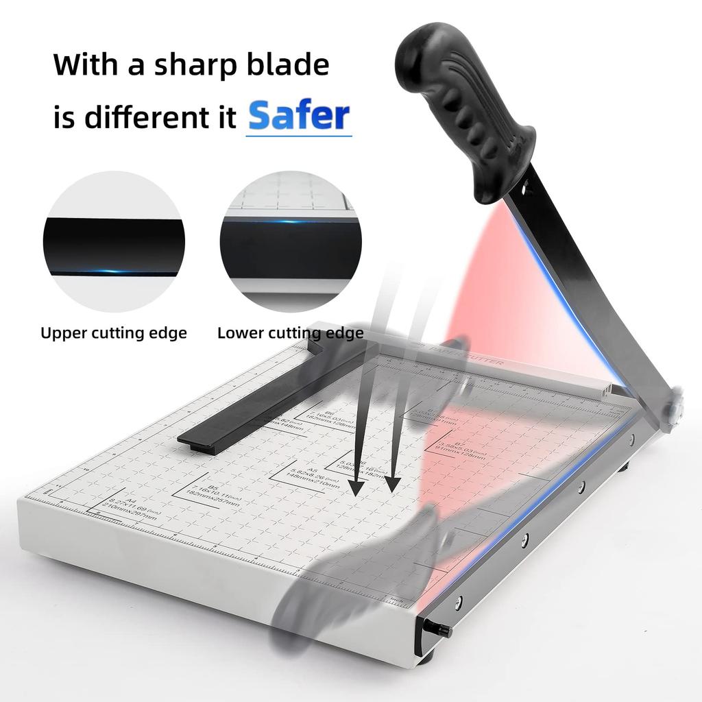 Gilotyna do papieru biurkowego A4, Trymer, Ciężka metalowa podstawa do biura, rzemiosła i zdjęć