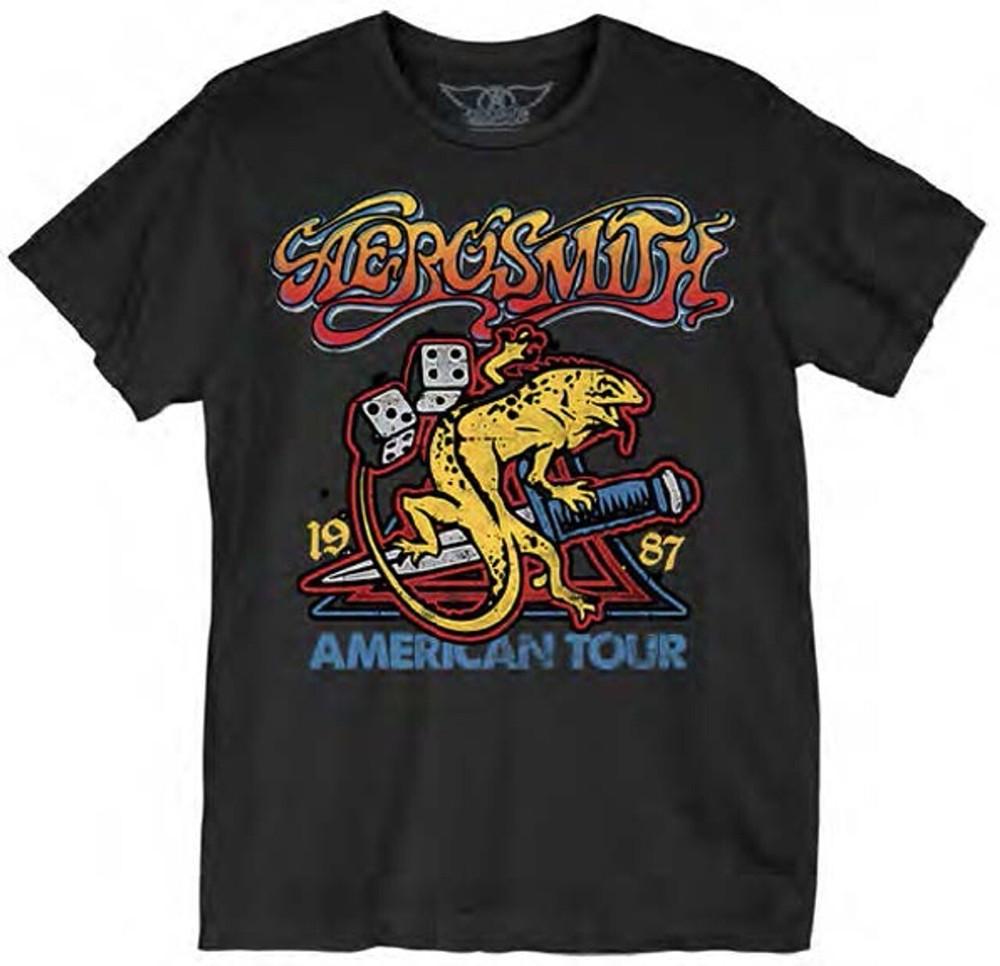 Aerosmith Iguana 1987 US Tour TShirt Unisex T-Shirt Graphic Tee S