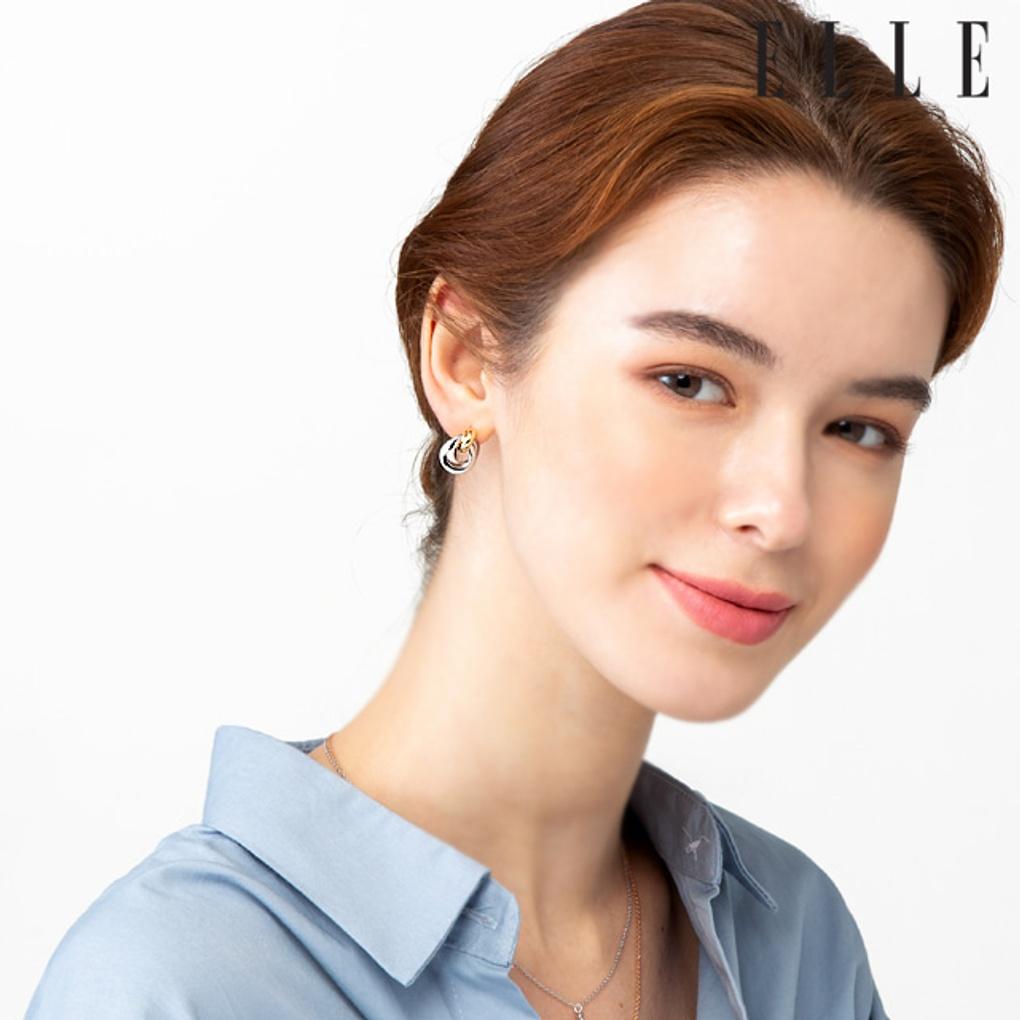 14K Straw Simple Earrings (Gold Pin) ELGPEE351