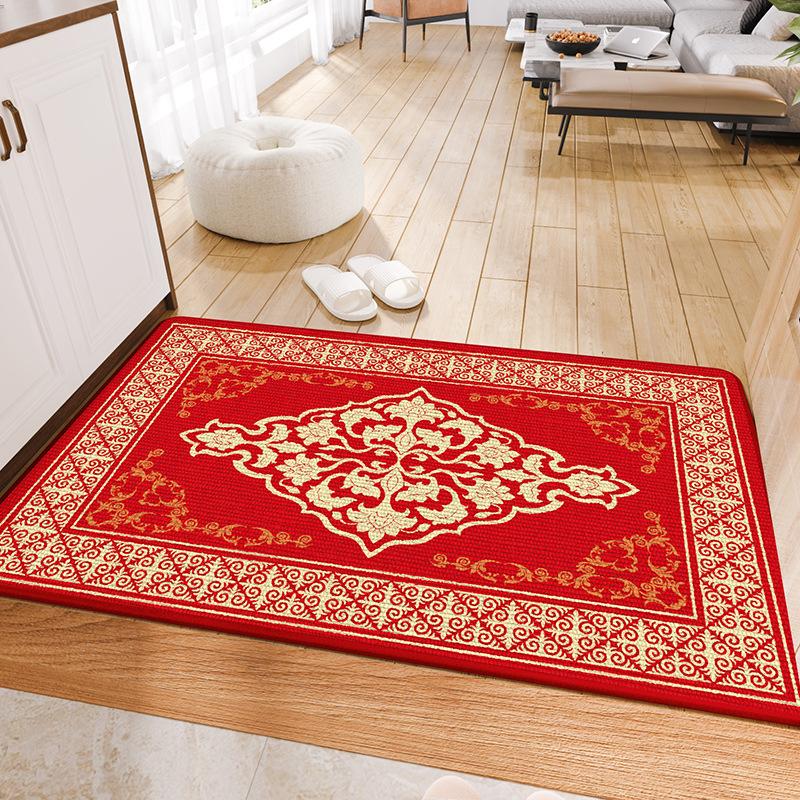 Nový čínský vstup a výstup bezpečný novoroční podložka do dveří Červená slavnostní podložka protiskluzová novoroční dveře odolné proti opotřebení