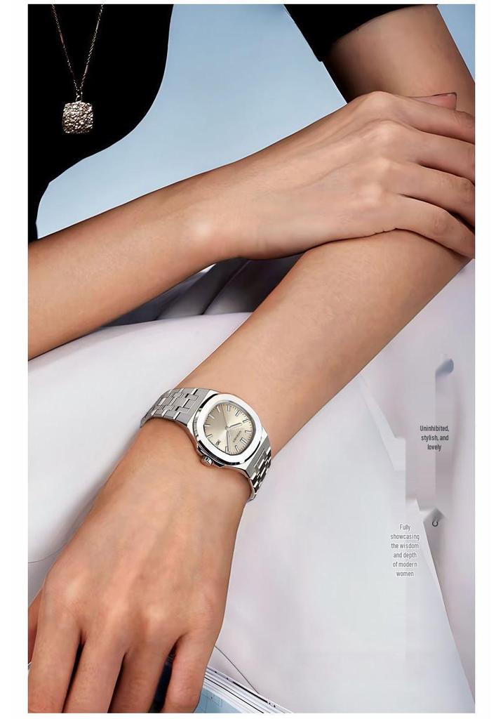Gubersen Women's Waterproof Luxury Quartz Watch with Calendar