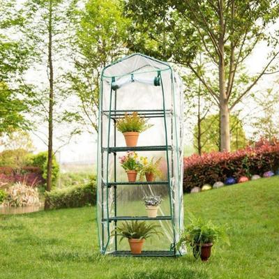Greenhouse Cover Transparent Easy Assembly PVC Roller Zipper Design Greenhouse Plant Cover for Garden
