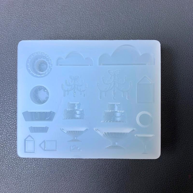 Flexible Silicone Molds Garden Accessories Shaped Epoxy Resin Mold Ornament Pendant Mould Practical Jewelry Making Tool