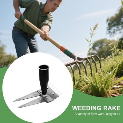 2/3/4/5/7/ Teeth Carbon Steel Garden Hand Rake Farm Tool Weeding Scarifier Agricultural Nail Harrow Harrow Garden Weeding Tool