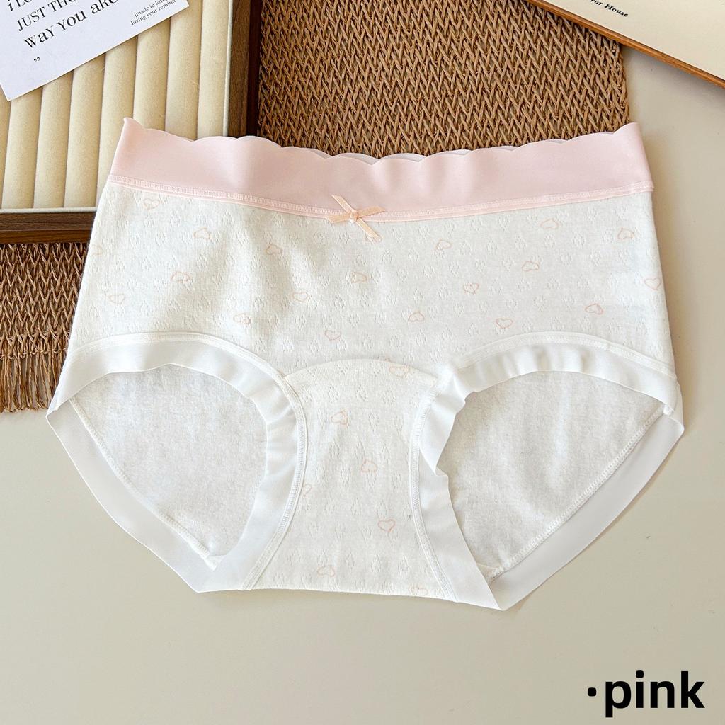 Women's Summer New Sweet Cotton 10A Antibacterial Extended Mid Waisted Briefs