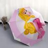 Princess Aurora, Sleeping Beauty Automatic Opening and Closing Umbrella - 8 Ribs Portable Folding Umbrella with Plastic Handle, Suitable for
