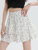 Women's Pleated A-line Skirt White Ruffles Elastic Waist Slim Thin Casual Cute Sweet Cake Skirts Summer Clothing Y2k