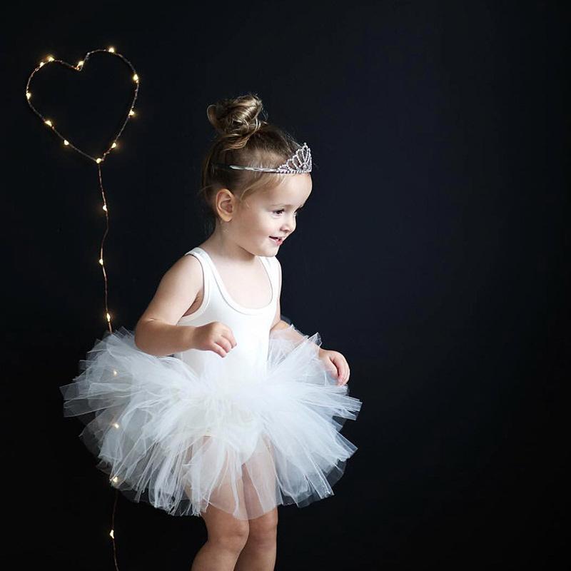 New Girl Ballet TuTu Dress 2-8 Ys Fashion Professional Kids Dancing Party Dress Performance Costume Princess Wedding Dress