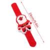 Snowman Santa Wristband With Clap Circle Elk Slap Bracelets  Christmas Gifts