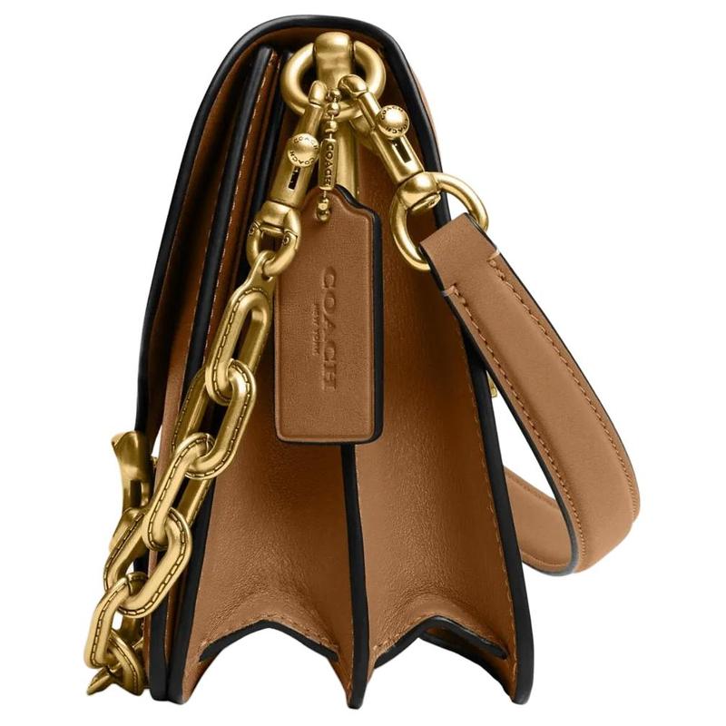 Coach Tabby 26 Detachable Chain Shoulder Strap Hand Crossbody Cowhide Shoulder Bag Medium Women's Honey Brown