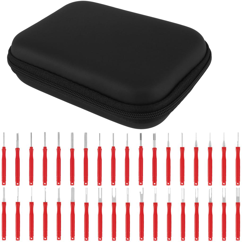 36 szt. Narzędzie do usuwania zacisków złączy elektrycznych Samochodowe narzędzie do usuwania pinów elektrycznych Zestaw narzędzi do wyciągania przewodów Narzędzia do naprawy samochodów