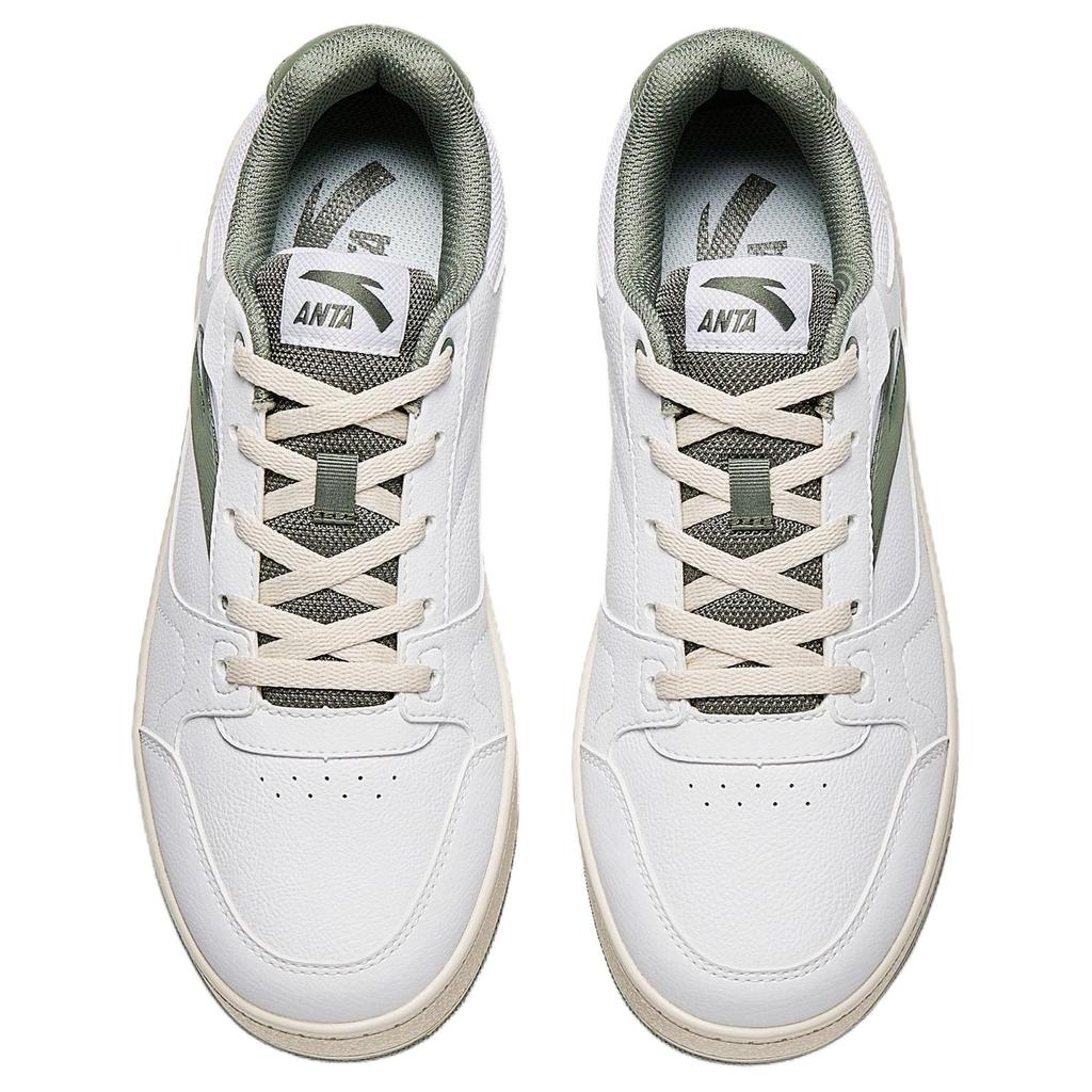 Anta Year 2 Simple Versatile Classic Fashion Durable Lightweight Low-Top Skate Shoes Women sneaker White Green 922548068-1