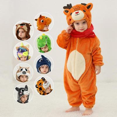 בגדי תינוקות כריש דינוזאור סלעית בעלי חיים חורף תינוק פיג'מה בגדי שינה לתינוק פיג'מה