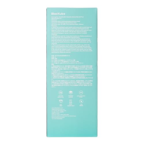 Blackube Water Bottle with Straw, 1 Liter Vacuum-Walled Sports Bottle, Large Capacity, Stainless Steel Thermos, Perfect for Girls and Boys, Taxi Drive