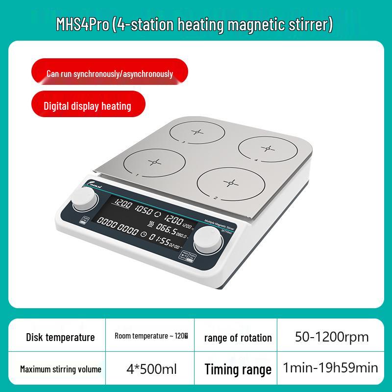 Digital Magnetic Stirrer with Temperature Control and Heating Platform