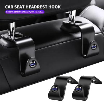 1/2Pcs Car Seat Back Hooks Portable Hanging Bag Rack Accessories For RDESIGN XC60 XC90 S60 S80 S60L V40 V60 AWD V90