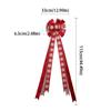 Big Size Snowflake Christmas Decorations Overlock Wire Ribbon Knot Bow Tie Ribbon Linen Ribbon Pendant Style DIY Creative Bow