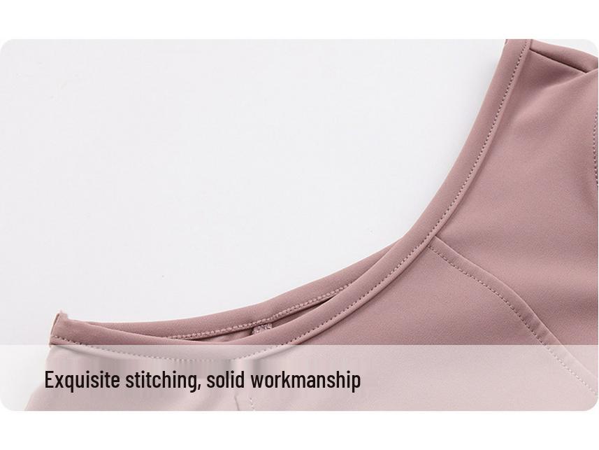 Dámský nahý top na jógu se zipem a ochranou proti nárazům - Zeštíhlující bez rukávů se stojáčkem pro letní venkovní sporty.