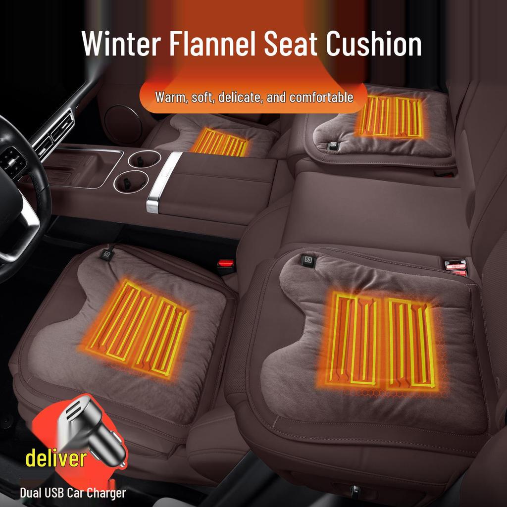 Heated Flannel Seat Cushions for Buick Envision Plus, Regal, Velite 6, LaCrosse, and GL8 Series.