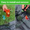U-Shaped Ground Stakes Landscape Staples U-Shaped Weed Control Ground Stakes Fixed Pegs Weed Barrier Cloth Ground Nail