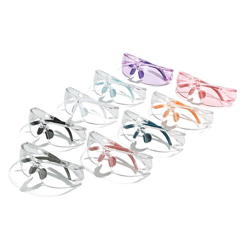 Rimless PC Safety Glasses Anti Pollen Anti Blue Light Multicolor Lightweight Eyewear for Men Women Daily Use