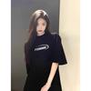 220g Pure Cotton Summer Couple T-Shirt: Loose, Slimming, Casual Print Design, Versatile Short Sleeve for Women