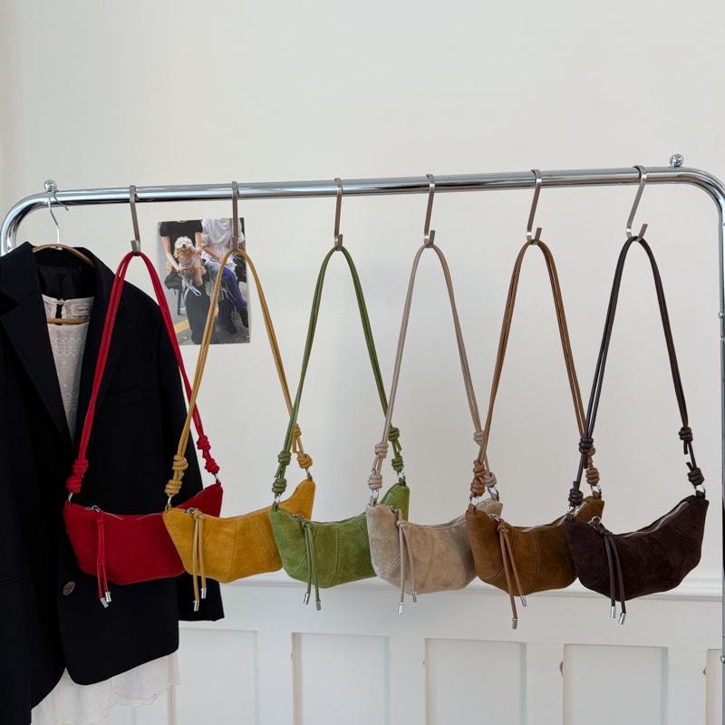 Retro Underarm Small Bag, Women's Croissant, Versatile Crossbody Dumpling Bag