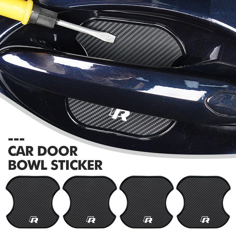 VFHJQ1 For Volkswagen VW Car Door Handle Bowl Sticker Anti-scratch Auto Exterior Protection Film Golf Jetta Passat Mk4 Mk5 Mk6 CC B5 B6