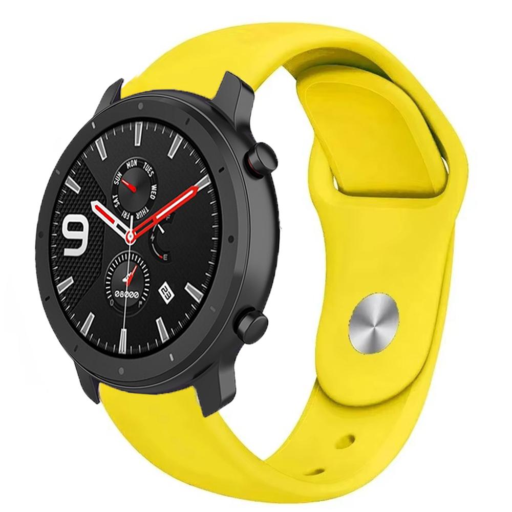 22mm 20mm Silicone Strap for Amazfit GTR 47mm/Balance 2 1/Bip 6 5/GTR 3pro Sport Bracelet for Amazfit Active 2/GTS 4 Mini 3 Band