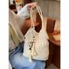 Artistic Woven Bag - Women's Beach Vacation Single-shoulder Underarm Tote Bag for Casual Beach Use