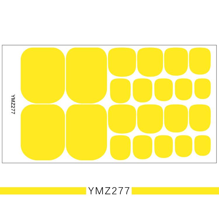 

1 шт., однотонные наклейки для лака для ногтей, полное покрытие, водонепроницаемые накладки для ногтей, экологически чистые долговечные наклейки для ногтей(ЯМЗ277-ЮМЗ308)