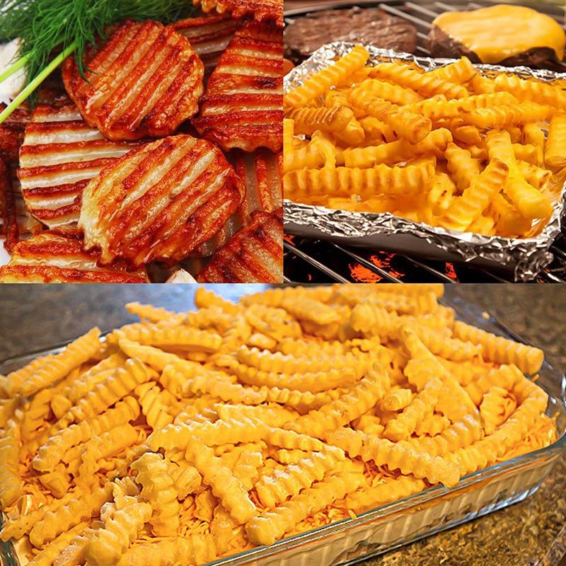 Potato Cutter Chips French Fry Cutter Stainless Steel Kitchen Gadget Wave Knife Serrated Blade Vegetable Fruit Cutting Knives