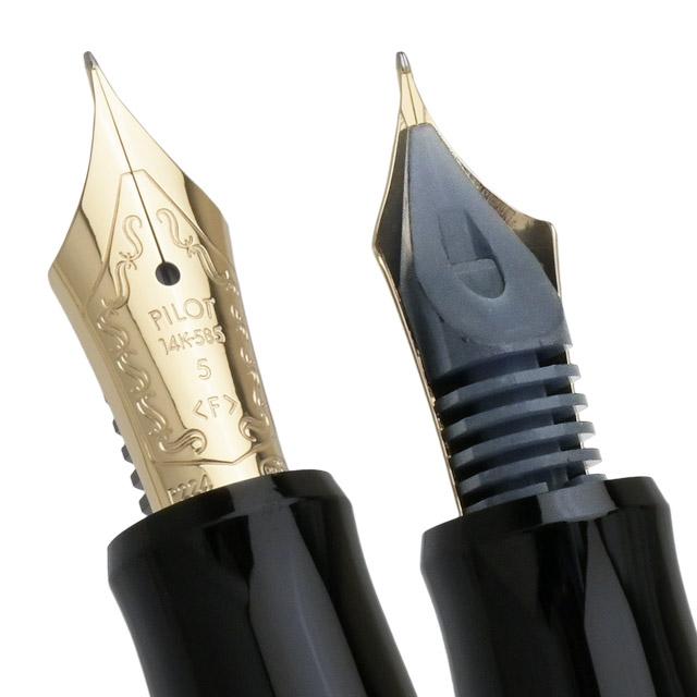 Pilot Custom 74 Fountain Pen Black Soft Fine Nib FKKN-12SR-BSF Converter