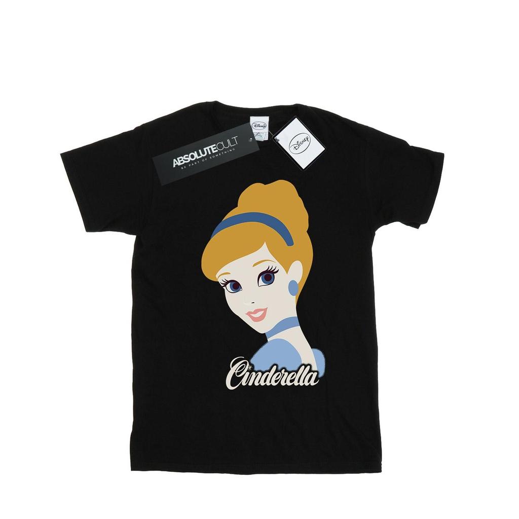 Disney Princess Womens/Ladies Cinderella Silhouette Cotton Boyfriend T-Shirt