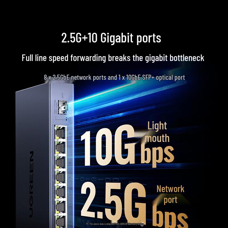 UGREEN 8-Port 2.5G Web Smart Managed Switch with 10G SFP+