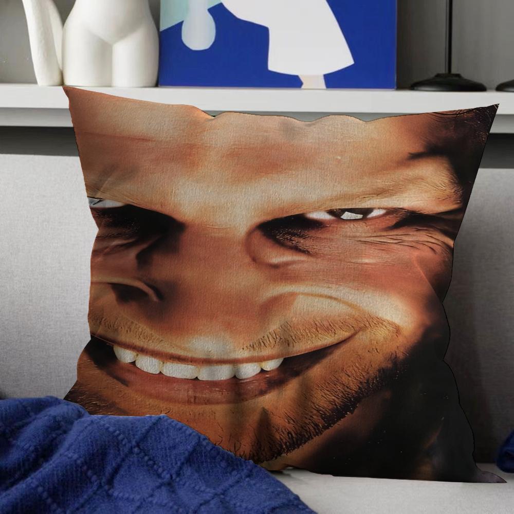 Aphex Twin DJ Pillow Cover Sofa Cushion Cover Home Room Decoration Children Gift