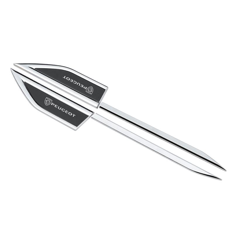 Samolepky na auto 3D hliníkové loga pro auto Peugeot 206 3008 208 308 307 2008 207 107 5008 4008 Dekorace karoserie auta Paster
