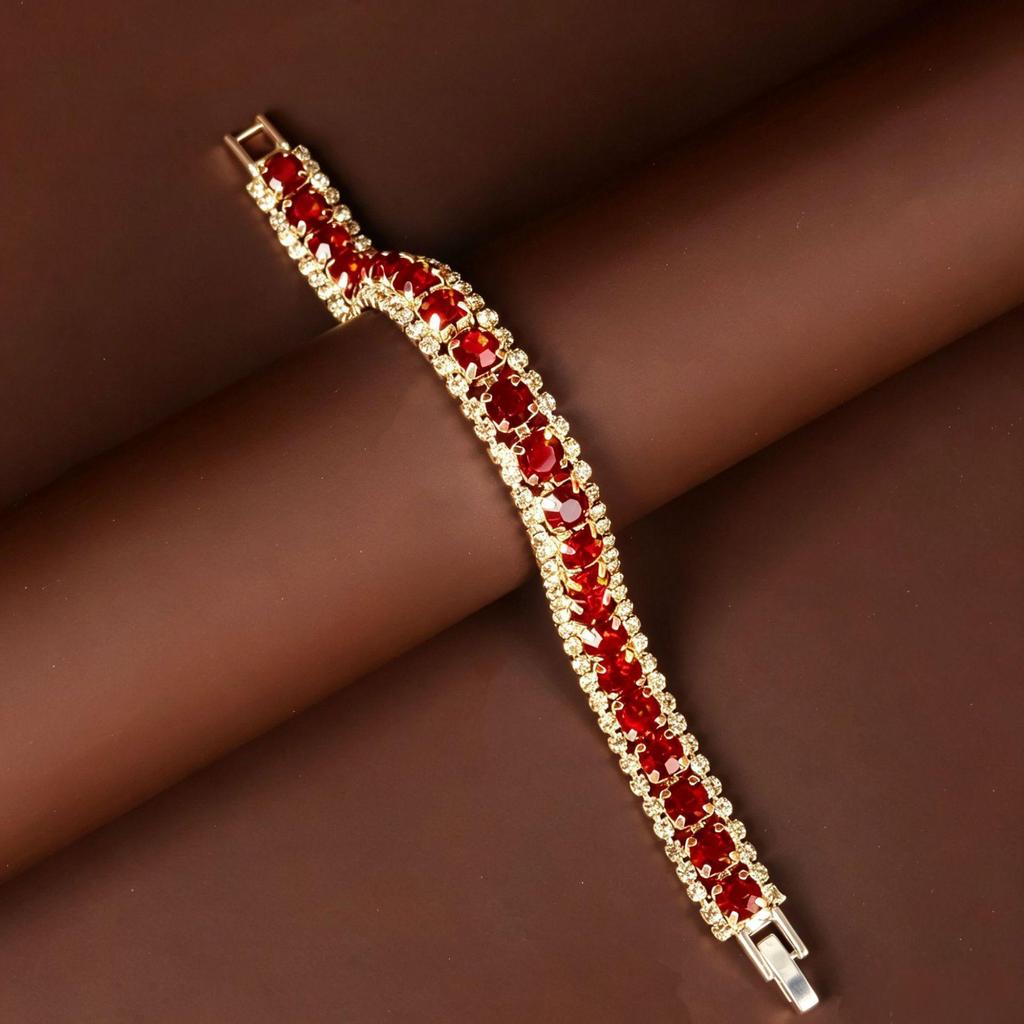 European Style Diamond-Inlaid Evening Necklace & Jewelry Set for Brides