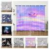 Curtains Unicorn Animal Rainbow Curtains Bedroom Living Room Blackout Curtain Perforated